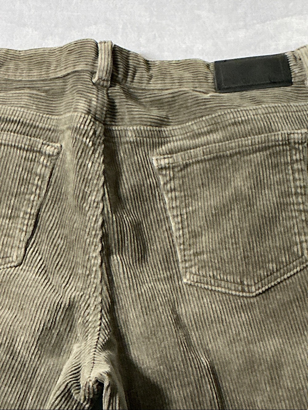Ralph Lauren Olive Corduroy Straight-Leg Pants - Picture 3 of 3